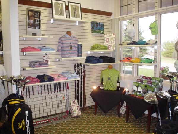 Interior view of the pro shop at Stonebridge